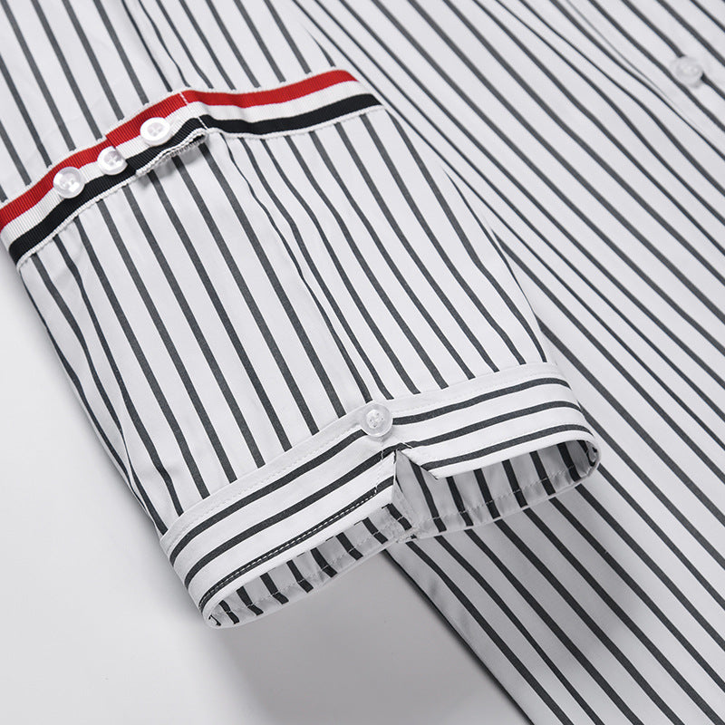 Unisex Pocket Webbing Short-Sleeve Shirt | Thom Browne