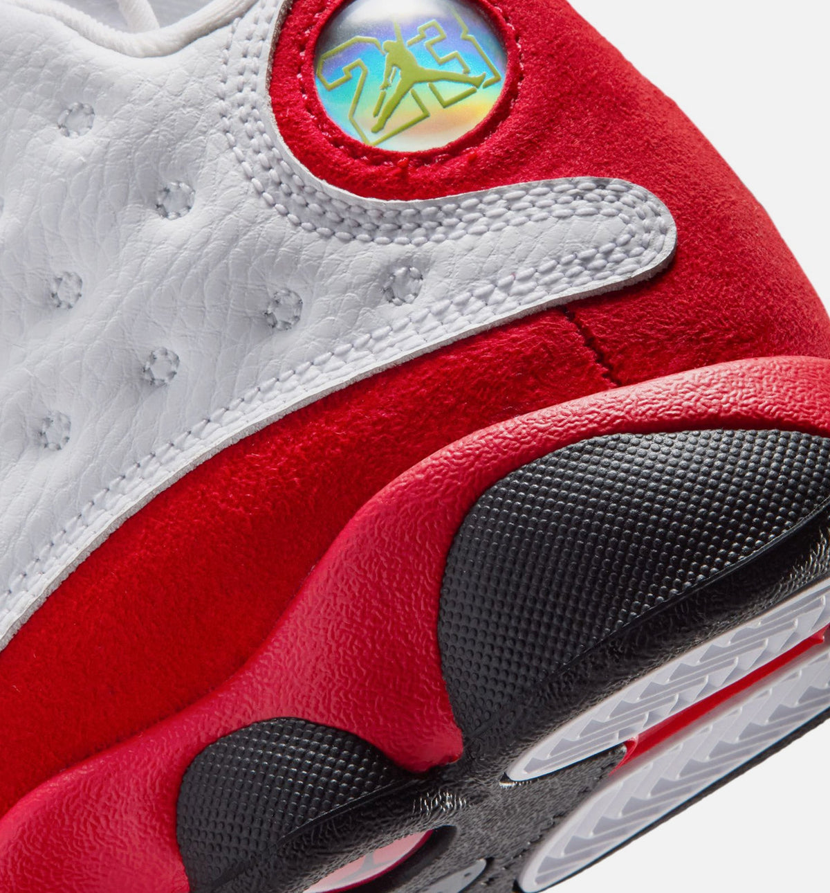 Air Jordan 13 Retro "White and University Red" Little Kids' Shoe – White/Black/True Red