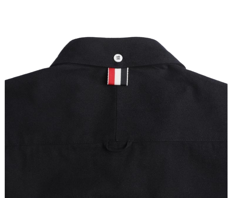 Men's  Zipper Pocket Shirt — Partial Button Front