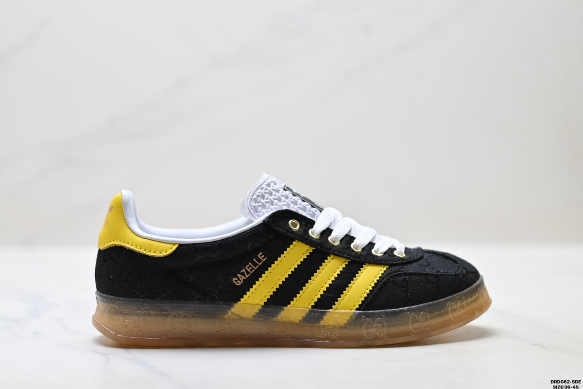 adidas x Gucci Gazelle Black Yellow Sneakers