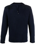 N.Peal drawstring-neck ribbed sweater