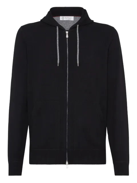 Brunello Cucinelli zip-front cashmere hoodie