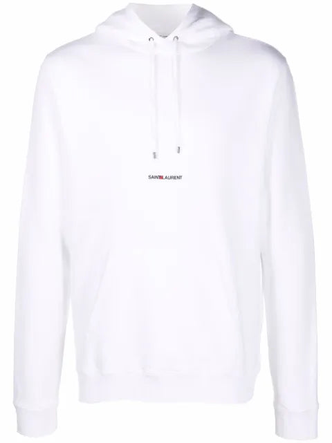 Saint Laurent logo-print hoodie