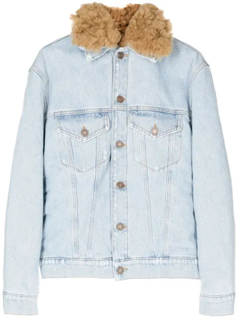ERL fur-collared denim jacket