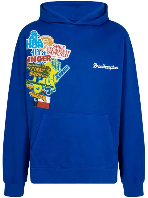 Brockhampton Forever graphic-print cotton hoodie