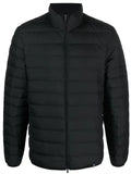 Boggi Milano logo-embroidered zip-up quilted jacket