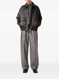 Studio Nicholson Piston leather zip-up jacket