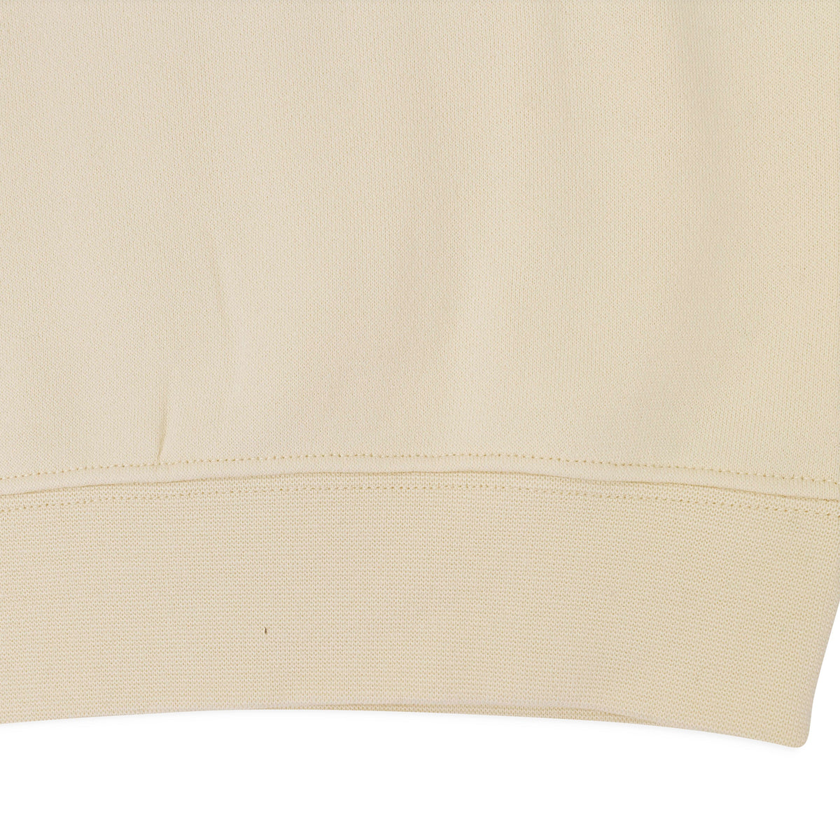 QUARTER ZIP CREAM SWEATSHIRT