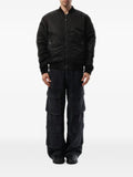 Diesel bomber jacket in padded nylon with Oval D