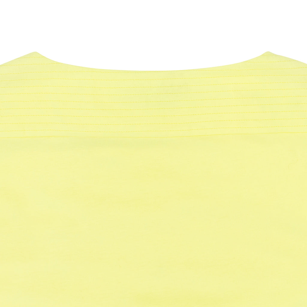 NEON YELLOW QUILTED CROP TOP
