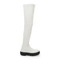 WHITE ARPEGE HIGH OVER THE KNEE BOOTS