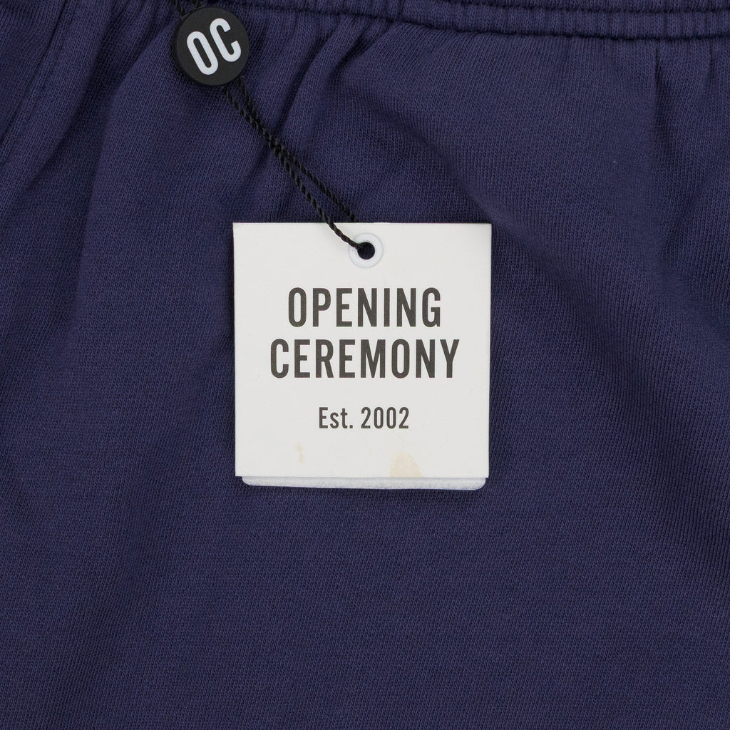 NAVY MINI BOX LOGO SWEATPANTS