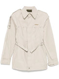 Elena Velez darted denim jacket