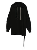 Rick Owens DRKSHDW Tommy layered drawstring hoodie