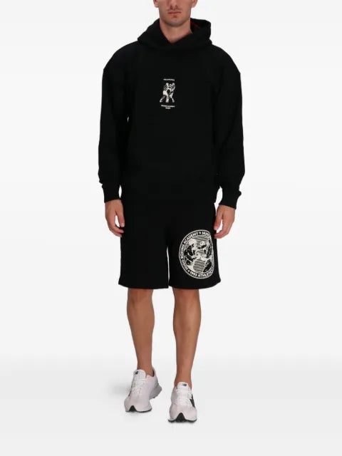 HUGO boxing-print hoodie