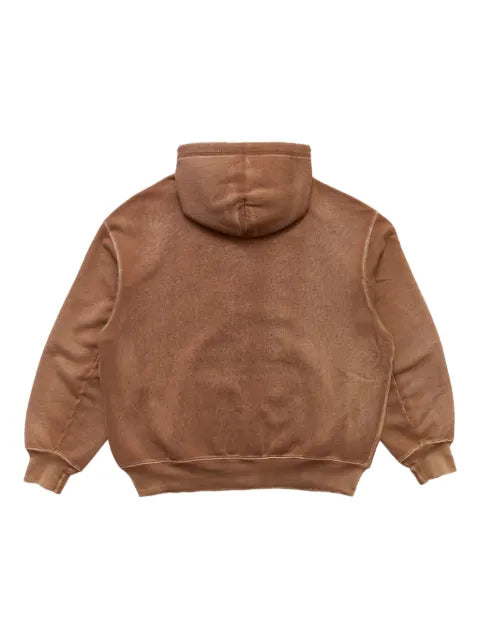 Eckhaus Latta Bison zip-front hoodie
