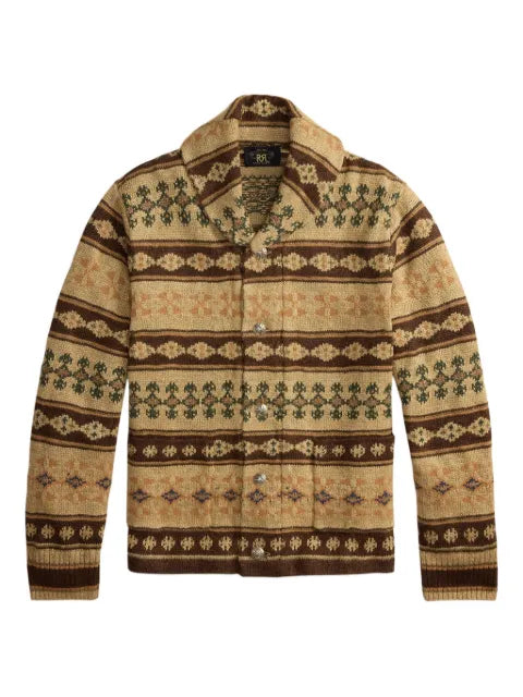 Ralph Lauren RRL patterned shawl-collar cardigan