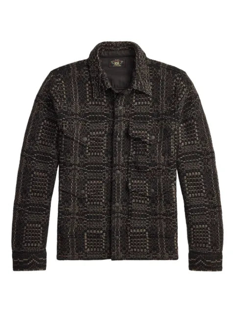 Ralph Lauren RRL geometric knitted overshirt