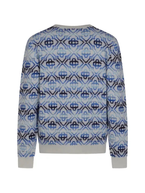 Casablanca monogram patterned sweater