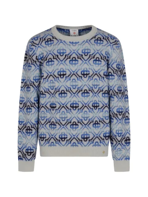Casablanca monogram patterned sweater