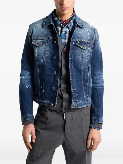 DSQUARED2 medium spots Dan jean jacket