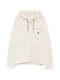 sacai x Carhartt logo-patch hoodie