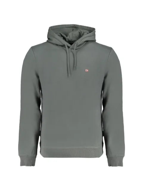 Napapijri logo-patch cotton hoodie