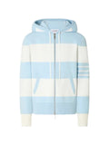 Thom Browne Hector 4-Bar rugby zip-up hoodie