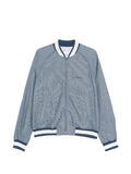 Givenchy striped blouson in cotton with Givenchy embroidery