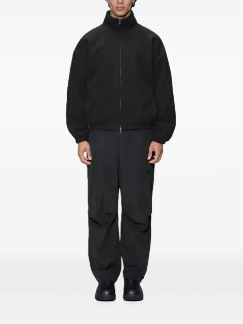Rains fleece-texture high-neck jacket
