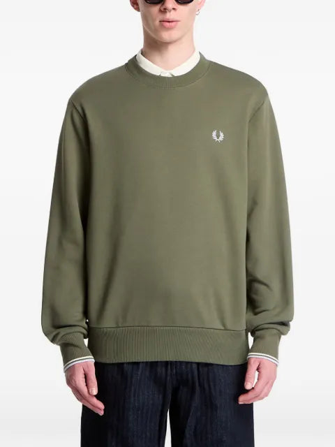 Fred Perry logo-embroidered crew-neck sweater