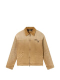 Golden Goose reversible-jacket in beige cotton with check-pattern