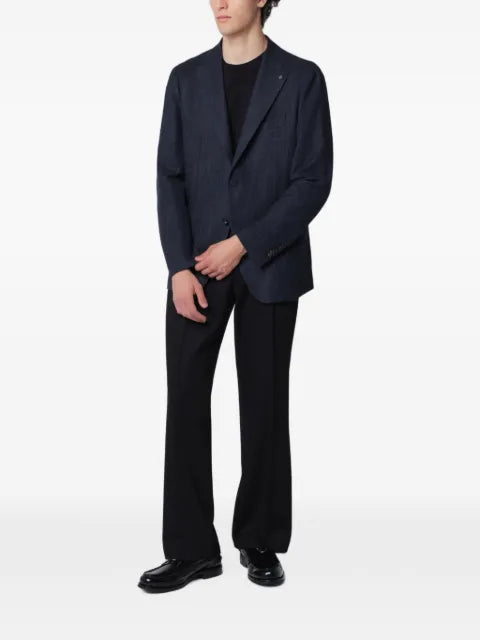 Tagliatore Montecarlo herringbone-knit blazer