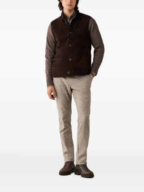 Hackett London quilted reversible gilet