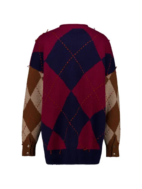 Baziszt argyle cashmere sweater