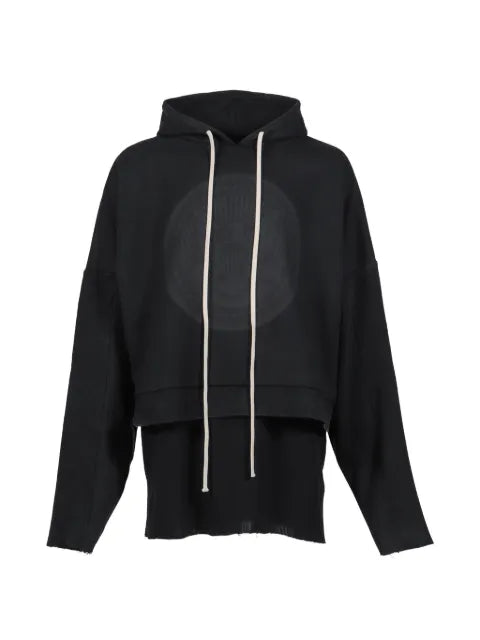 ARNODEFRANCE overlapped cropped hoodie