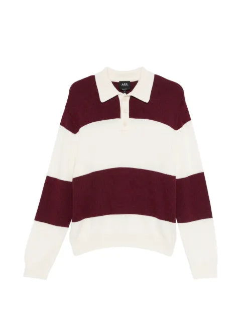 A.P.C. Luis striped polo sweater