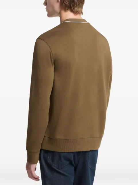 Michael Kors logo-trim crew-neck sweater