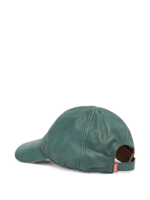 Diesel leather baseball cap