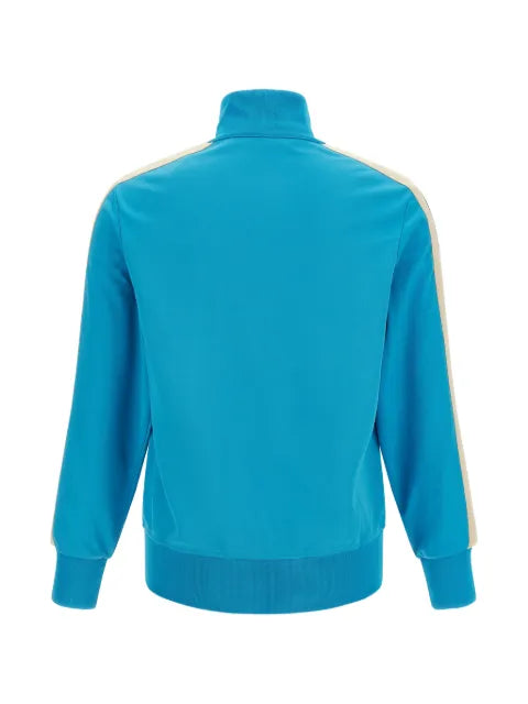 Palm Angels Track stripe-detail zip-up sweatshirt