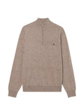 Brooks Brothers half-zip logo-embroidered sweater