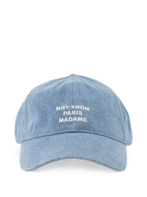 Drôle De Monsieur Casquette Jeans-slogan-embroidered baseball cap