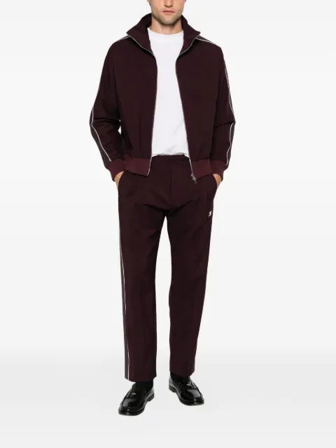 Low Brand side-stripe zip-up jacket