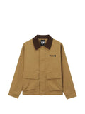 FINGERCROXX corduroy-collar logo-embroidered jacket