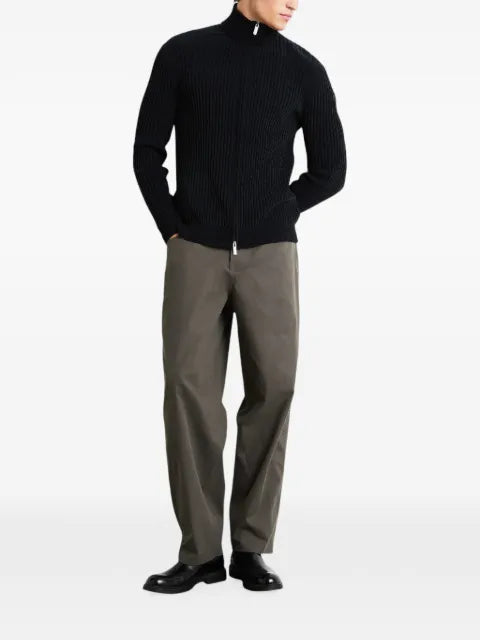 RRD ribbed-knit zip-up sweater