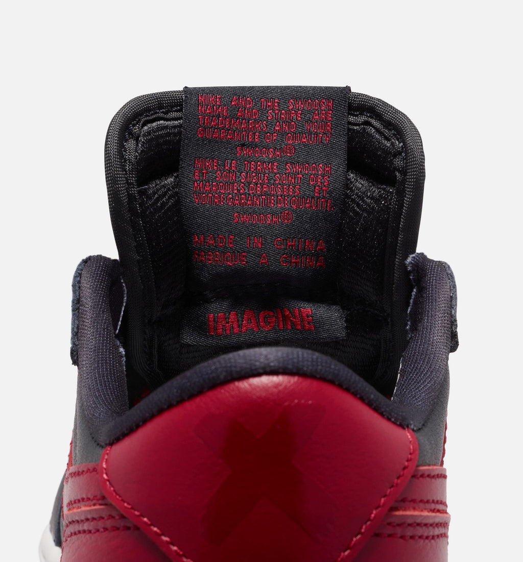 Air Jordan 1 Retro Low OG Banned Grade School Lifestyle Shoe – Black/Varsity Red/Summit White