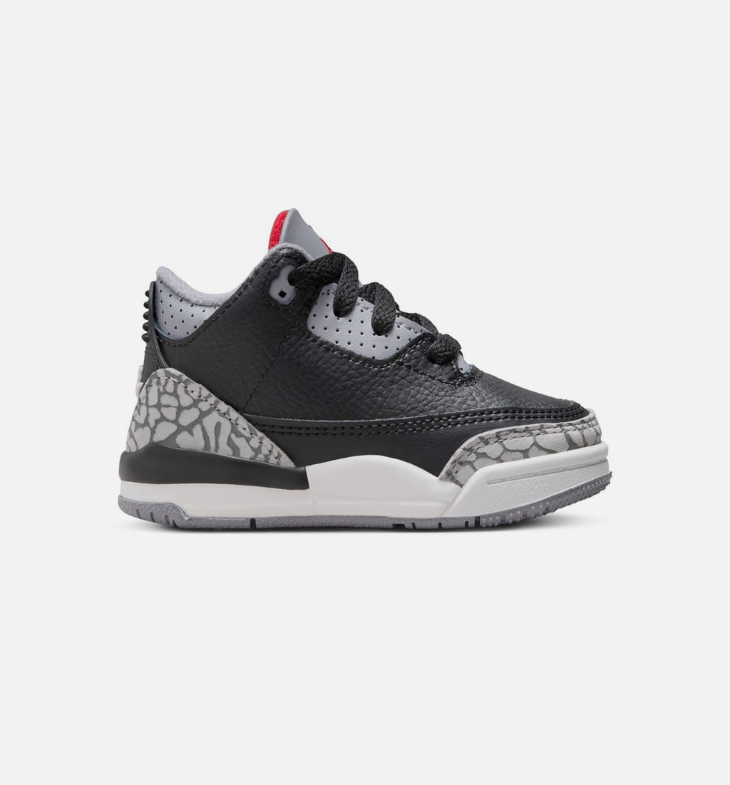 Air Jordan 3 Retro Black Cement Infant/Toddler – Black/Fire Red/Cement Grey/Summit White