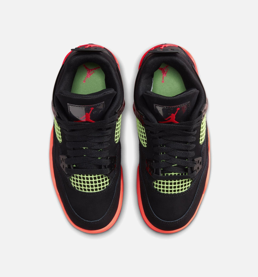 Air Jordan 4 Retro 'Black Infrared 23' Grade School - Black/Infrared 23/Bright Mango