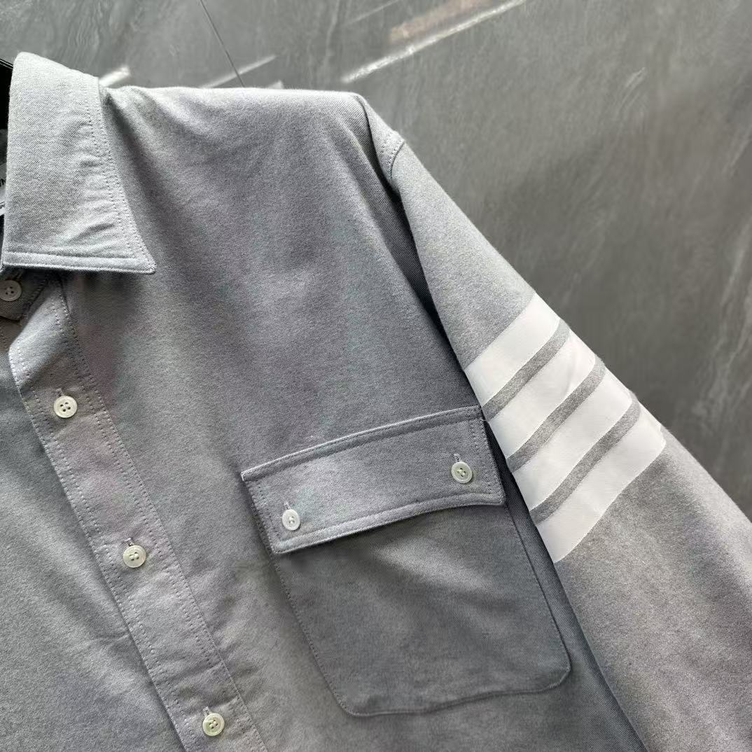 Men's Casual Oxford Shirt - 100% Cotton Button - Front Shirt | Thom Browne