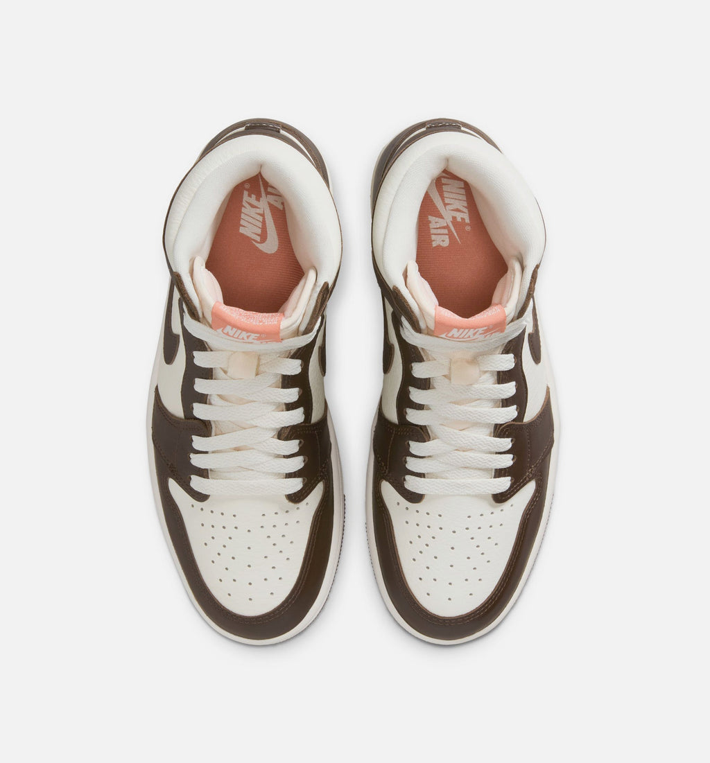 Air Jordan 1 Retro High OG Womens Lifestyle Shoe - Baroque Brown/Light Madder Root/Sail